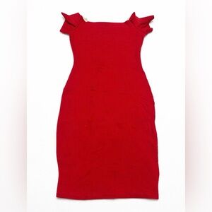 Elegant Red Bodycon Dress